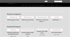 Desktop Screenshot of firedragonchillies.co.nz