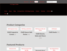 Tablet Screenshot of firedragonchillies.co.nz